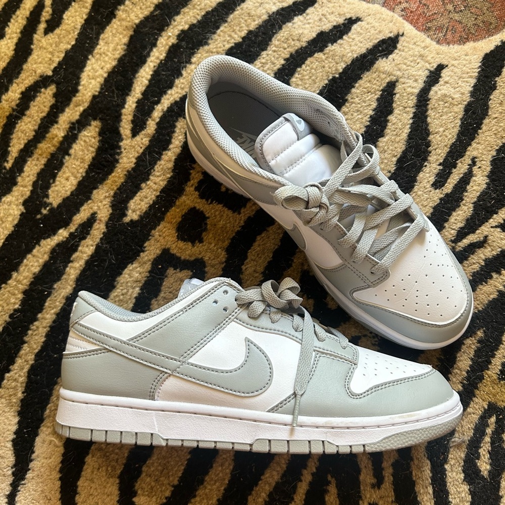 Nike Dunk Low in Light Grey and White Mesh